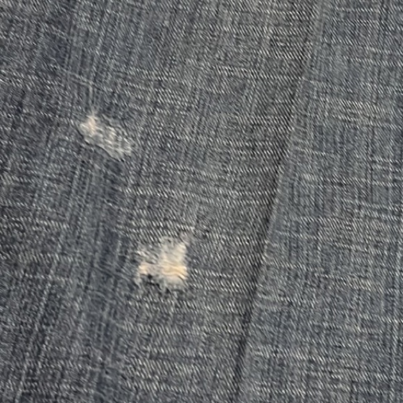 Chico’s Platinum, 76% Cotton, 5-Pocket, Distressed, Straight Leg Jeans, Size 3 - Picture 8 of 14